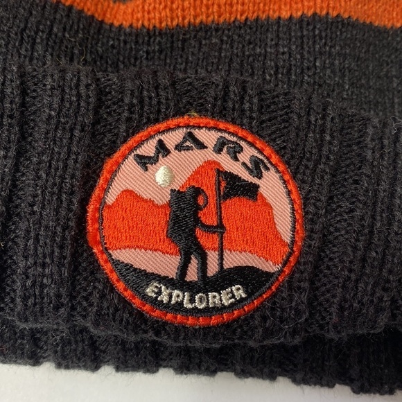 American Needle striped Mars Explorer beanie hat NWT - Picture 2 of 4